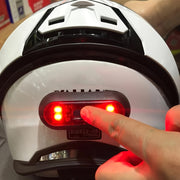 Motorcycle Helmet Rear Light LED Safety Bike Tail Lamp Red Bright