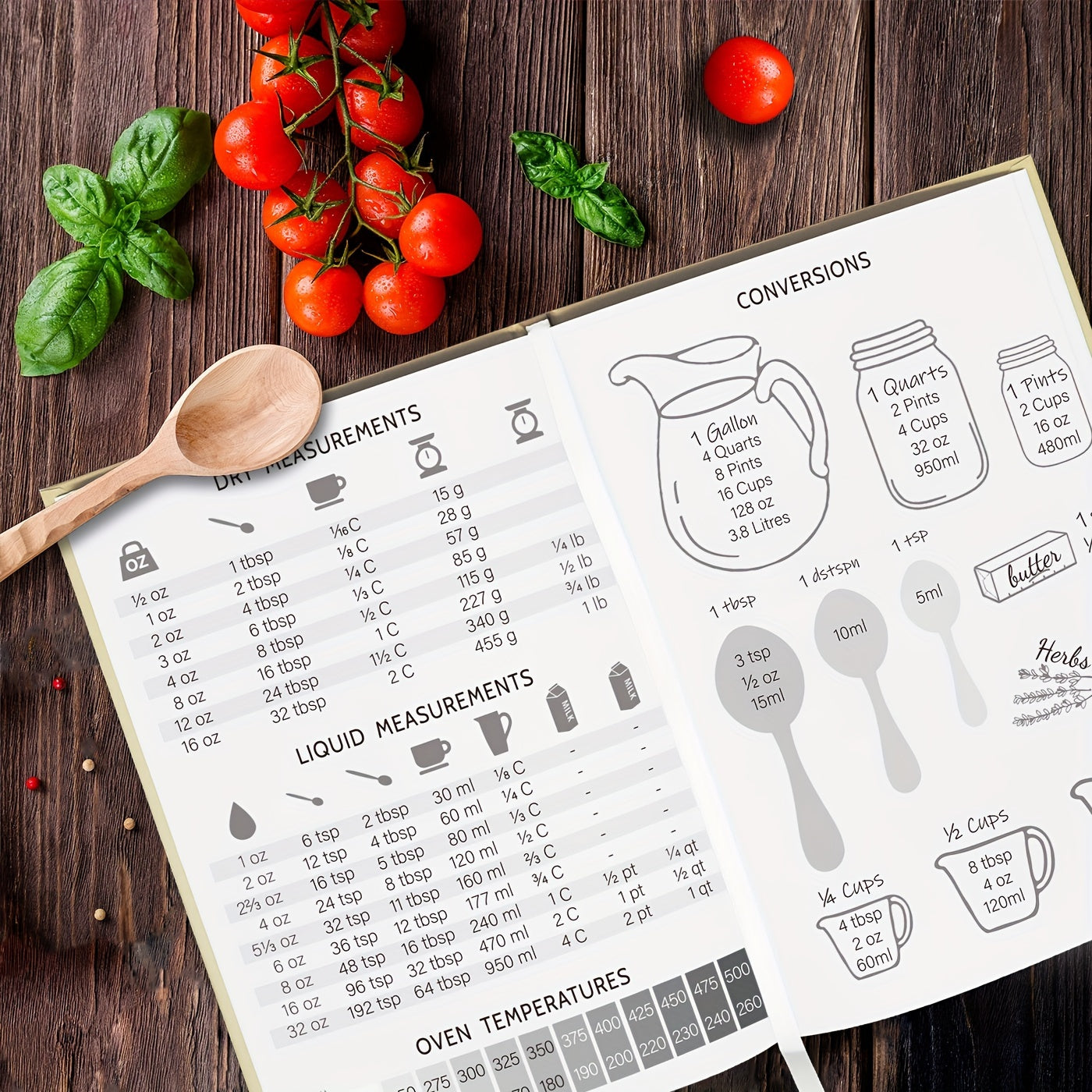 Персонализированный жесткий рецептный журнал - Пустой блокнот для кулинарии, уникальные узоры