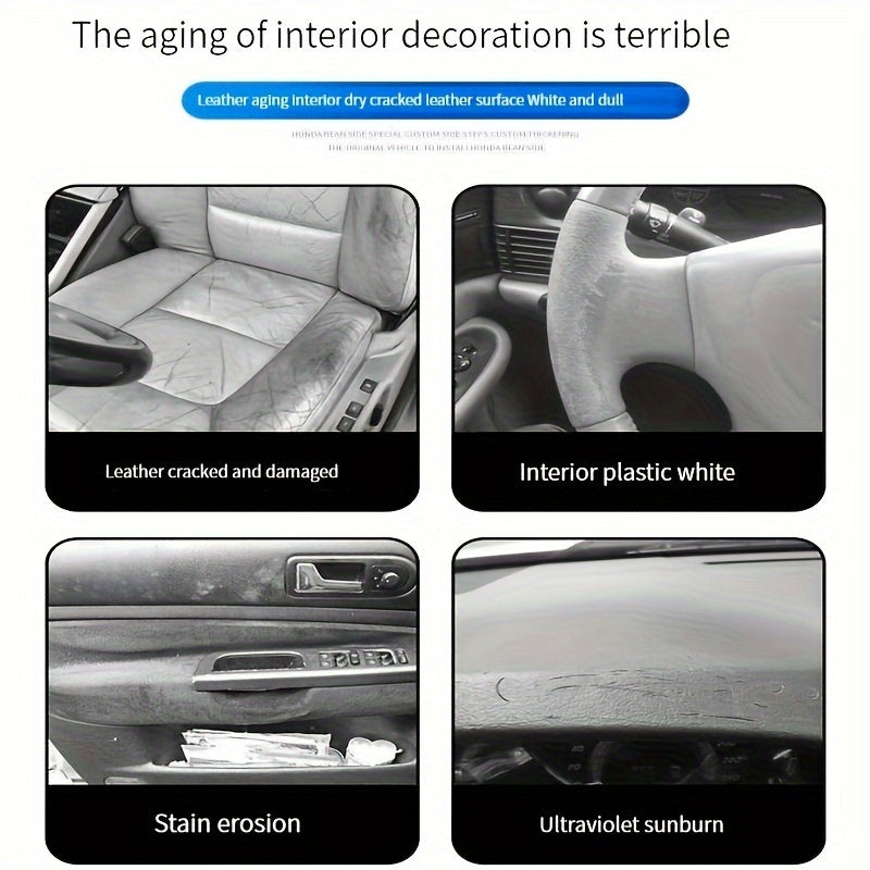 Universal Leather Seat Polish for Car Interior Restoration Cream