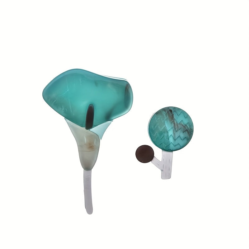 Women's Acrylic Calla Lily Brooch Pin Fashion Floral Lapel Accessory