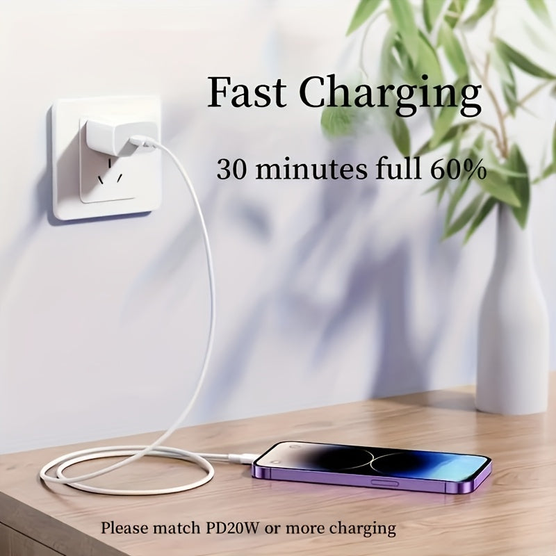 Fast Charging Lightning Cable for iPhone and iPad 3.3ft USB-C to Lightning