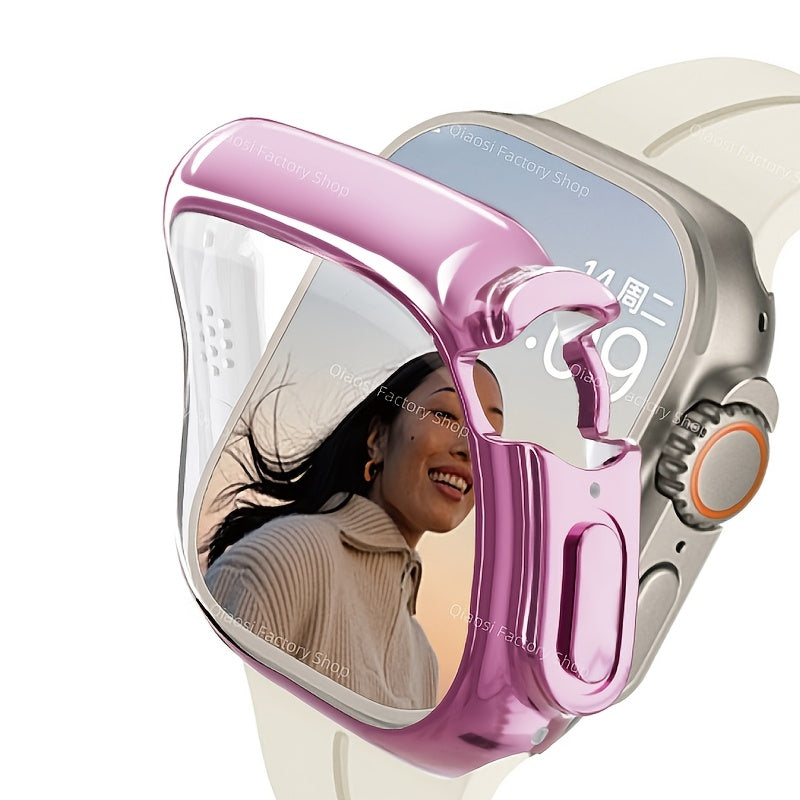 TPU Bumper Cover for iWatch Screen Protector Compatible with Series 9 8 7 SE 6 3 38mm 40mm 41mm 42mm 44mm 45mm