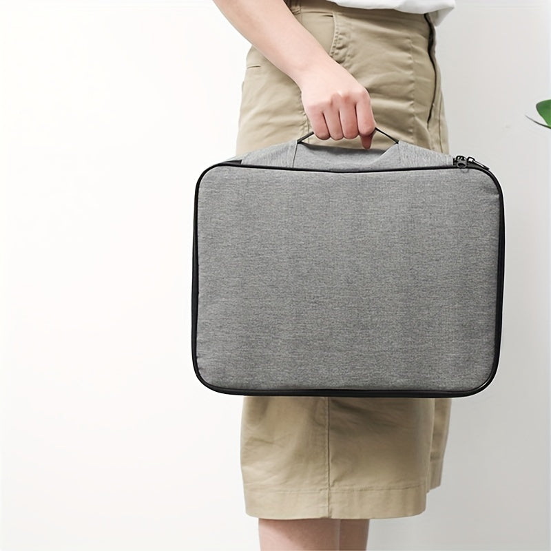 Polyester Document Organizer Bag with Large Capacity for Passports and Business Cards