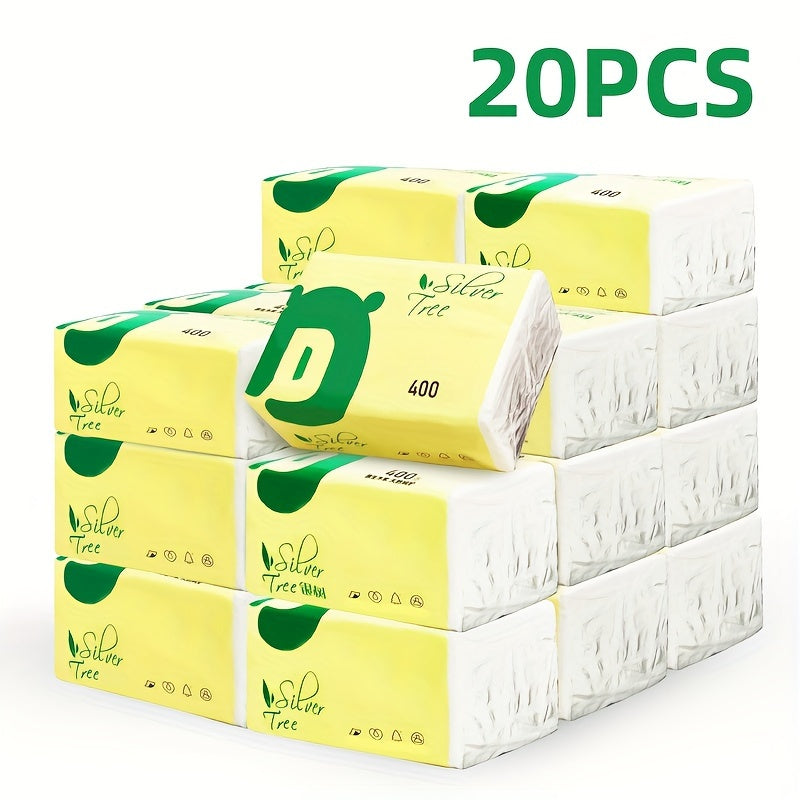 10-Pack Wood Pulp Paper Towels 5-Ply Heavy Duty Absorbent Cleaning