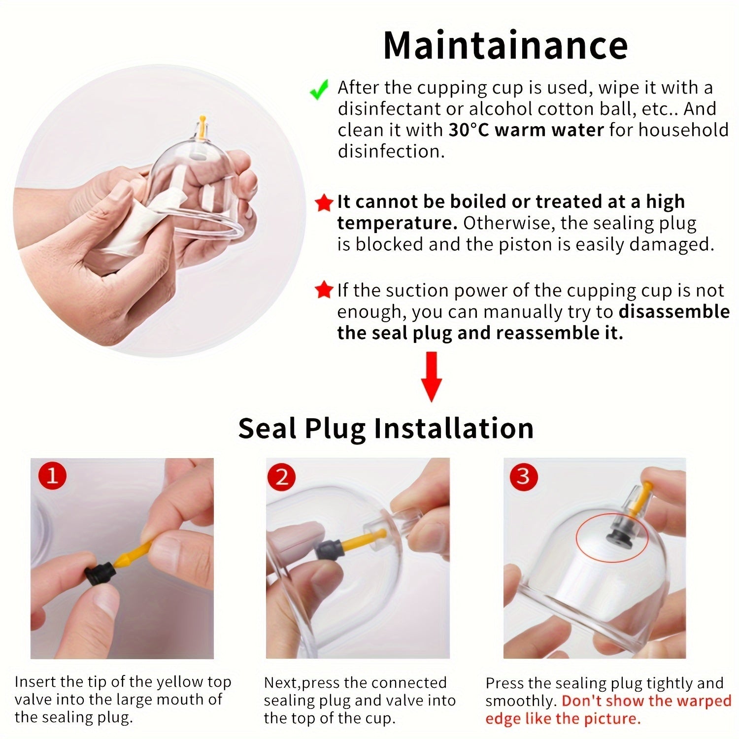 12/24pcs Cupping and Walking Set in Black Gift Box for Home Massage and Cupping