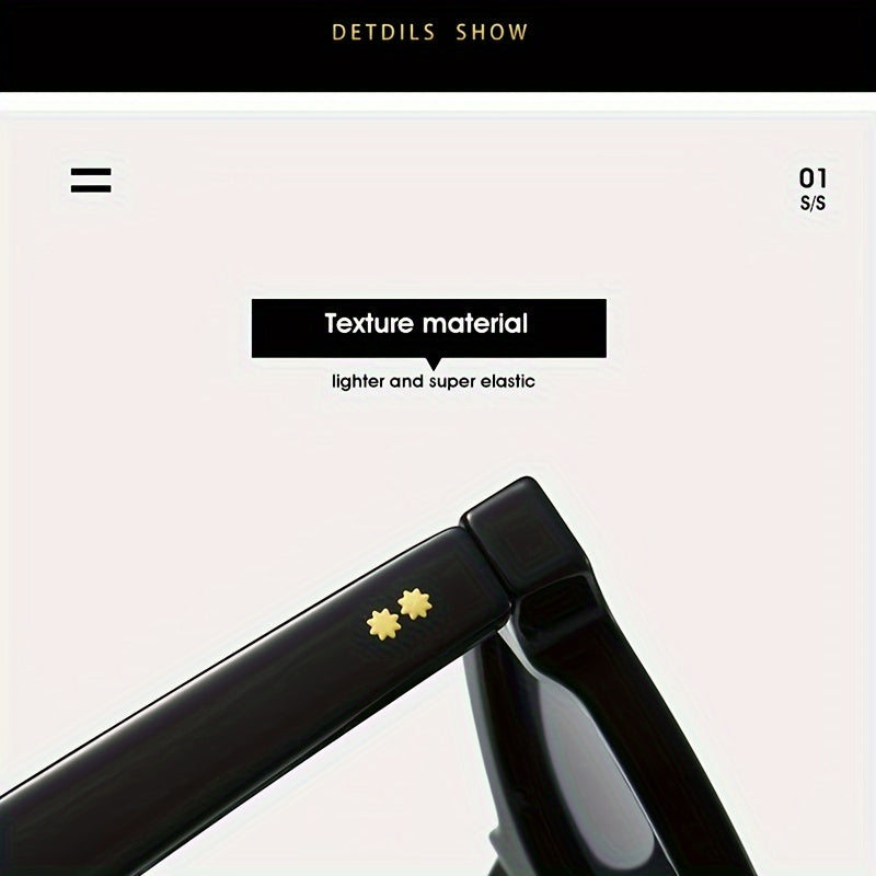 Square Glasses for Men and Women Lightweight Fashion Frame Casual and Activity Wear