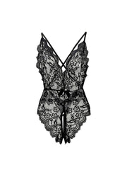 Women's Backless Bodysuit Without Lingerie or Underpants