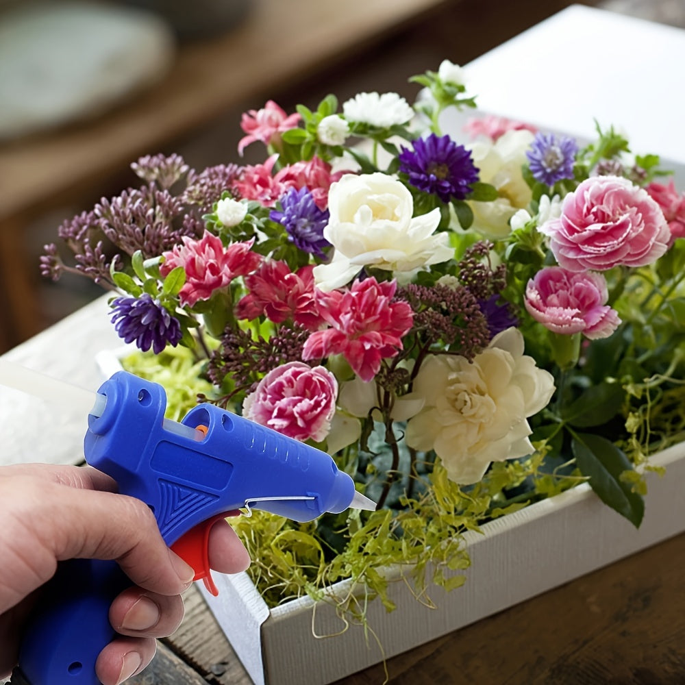 20W Hot Glue Gun with 20 Glue Sticks, Lightweight Handheld, Suitable for Crafts and Repairs