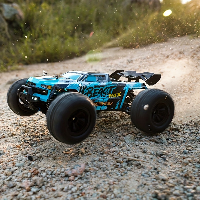 Remote Control Off-Road Vehicle 4WD Brushless Motor 80KM/H Blue Plastic Durable