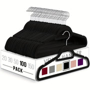 Hanging Non-Slip Plastic Clothes Hangers Sets of 30 50 or 100 for Closet Bedroom Bathroom