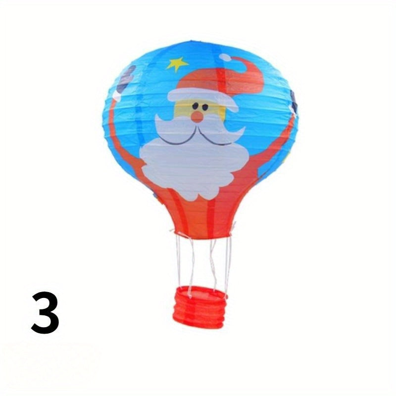 30.48 cm Santa Claus Elk Paper Lantern for Xmas Decorations and Party Supplies