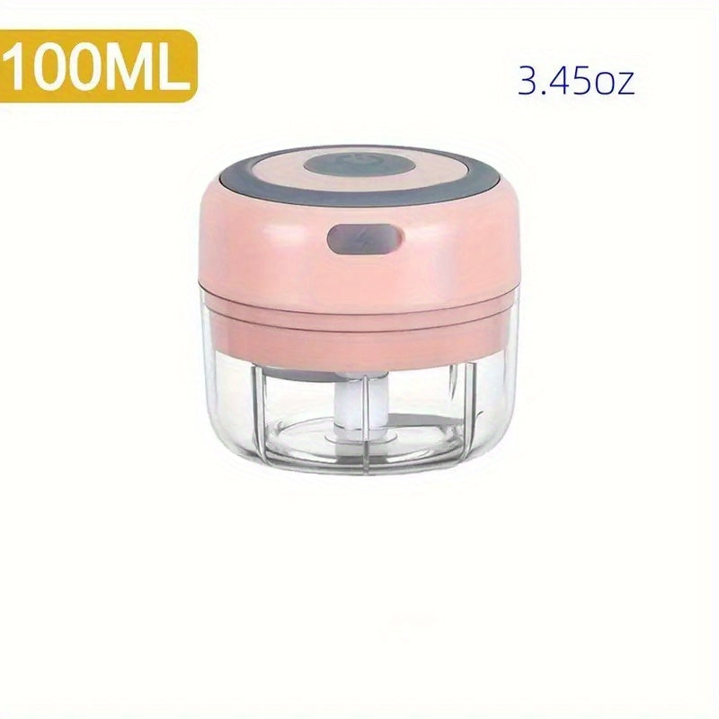 Electric Mini Garlic Chopper with 100/250ml Capacity USB Food Grinder Vegetable Crusher