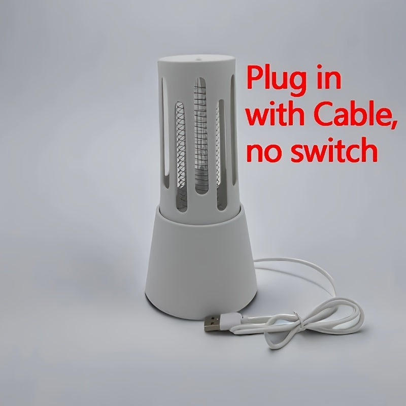 Elektr moskita o'ldiruvchi, zararkunanda qutqaruvchi, USB ulanishi bilan, ko'k va binafsha nur bilan uy va lager uchun.