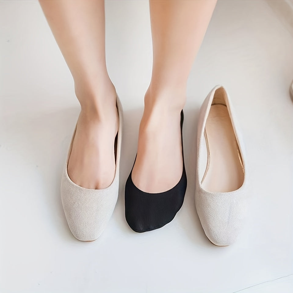 Ayollar uchun ko‘rinmas, sirpanmaydigan tizzaga qadar bo‘lgan paypoq, 5 ta, yengil, nafas oladigan