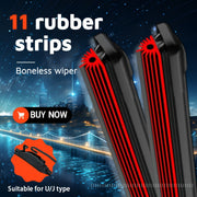 All-Season Rubber Wiper Blade for Car Windshield Durable Quiet Full Size