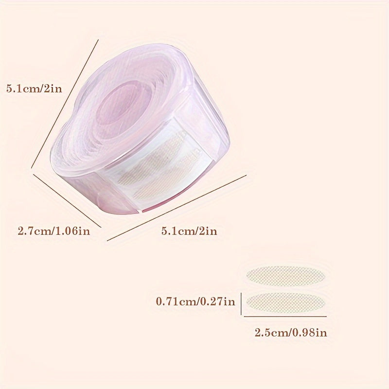 Ayollar uchun suv bilan faollashadigan ikki qavatli ko'z qopqog'i yopishtiruvchi, qo'llash uchun moslama va sayohat qutisi bilan