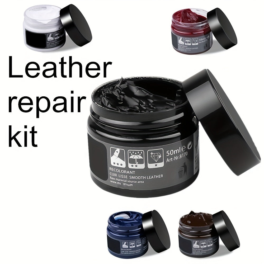 50ml Leather Repair Kit for Shoes Seats and Coats Instantly Fix Holes Scratches