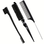 Hairdressing Tools Set Comb Teasing Hair Brush Rat Tail Edge Brush for Styling