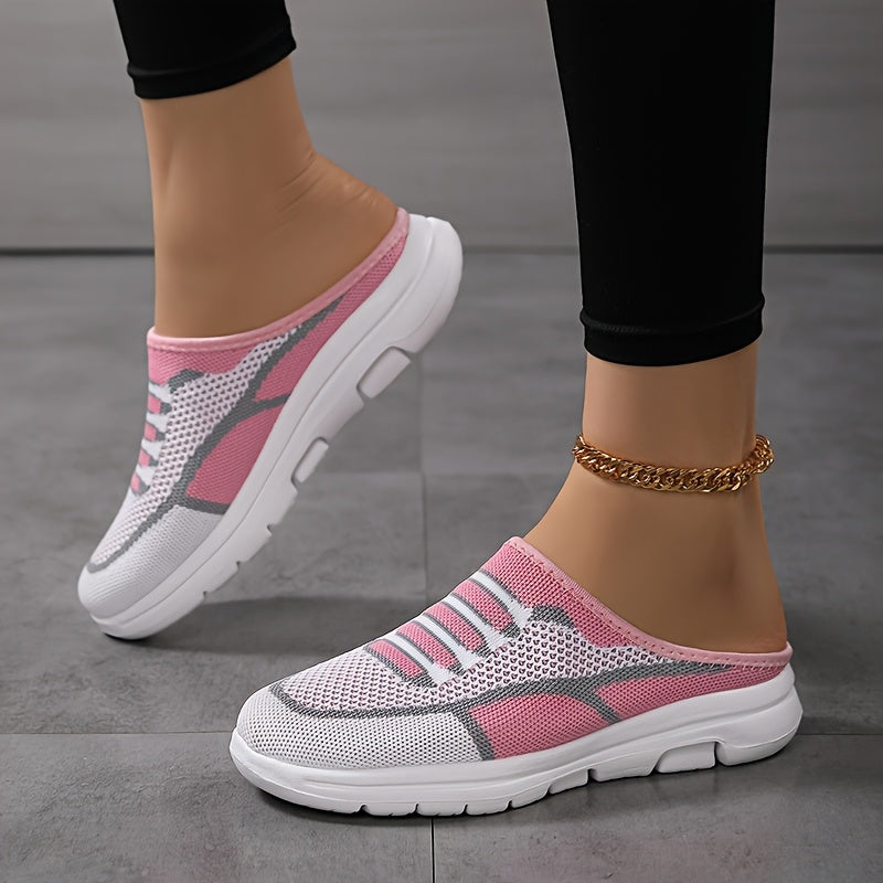 Women's Mesh Slip-On Sneakers, Breathable Comfortable Casual Shoes