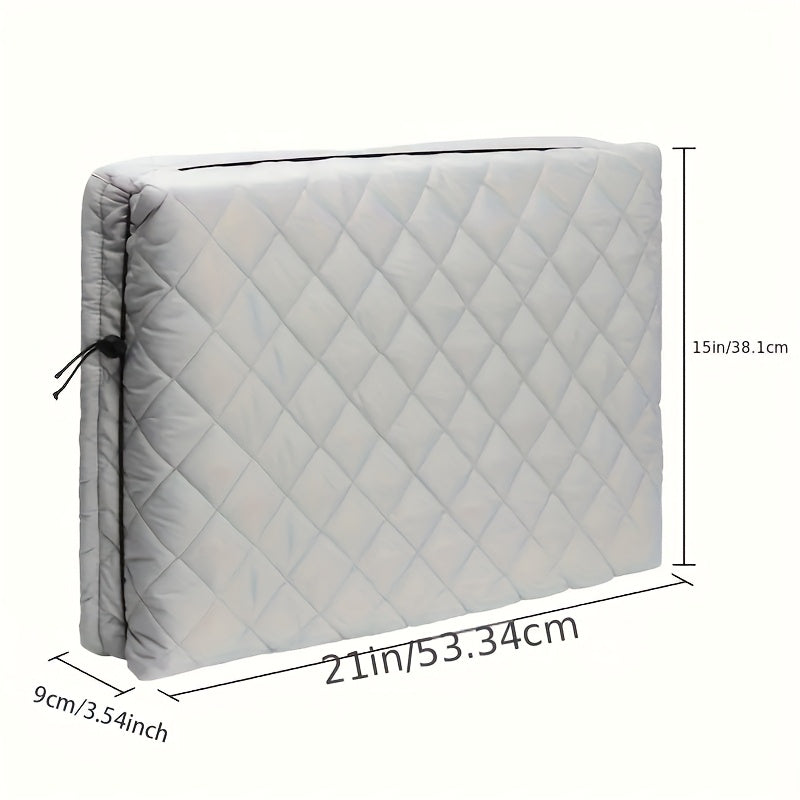Indoor Double-Layer Insulation AC Window Unit Cover with Elastic Drawstring 53.34cm x 38.1cm x 8.89cm