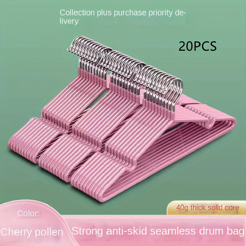 Metal Clothes Hangers Pack of 10 or 20 Heavy Duty Notched Edges Closet Organizers