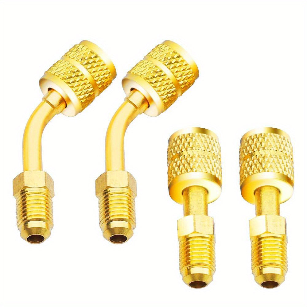 R410 Refrigerant Conversion Head Adapter 1/4 to 5/16 Copper Fitting