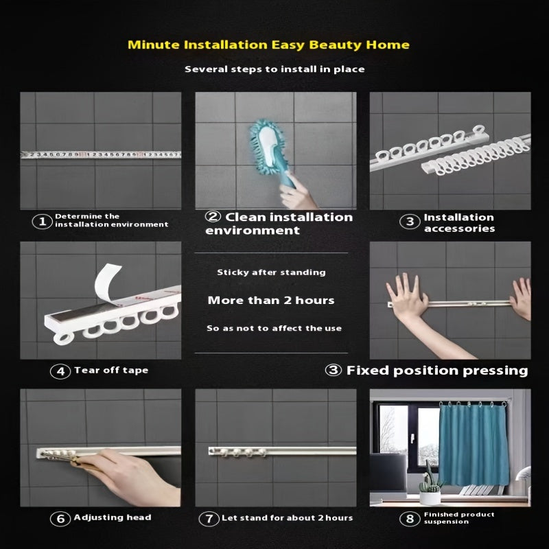 Oshxona asboblari uchun 6 ta ilgichli oq sirg'ash qopqog'i, burgusiz o'rnatish, devorlarga yoki eshiklarga osish uchun ideal. Mustahkam plastikdan tayyorlangan. Oshxona asboblarini tartibga solish uchun ajoyib.