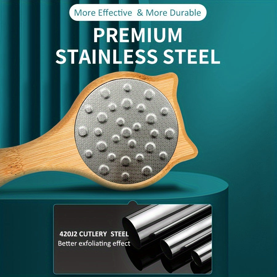 Lima de pies de doble cara con mango de bambú para eliminar callos y cuidado de pies 1 o 2 piezas