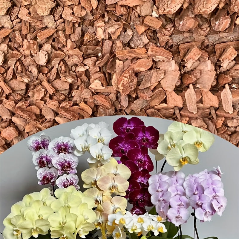 Pine Bark Orchid Growing Medium 1-3cm Breathable Moisture Retaining Wooden Material