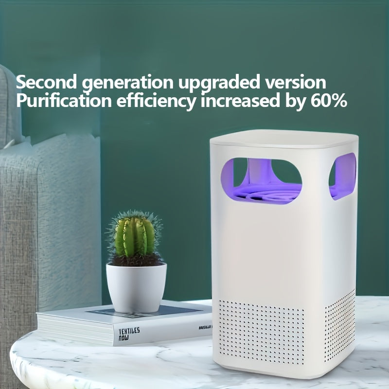 Desktop USB Air Purifier for Home Office Bedroom with Blue Light Smoke Odor Elimination