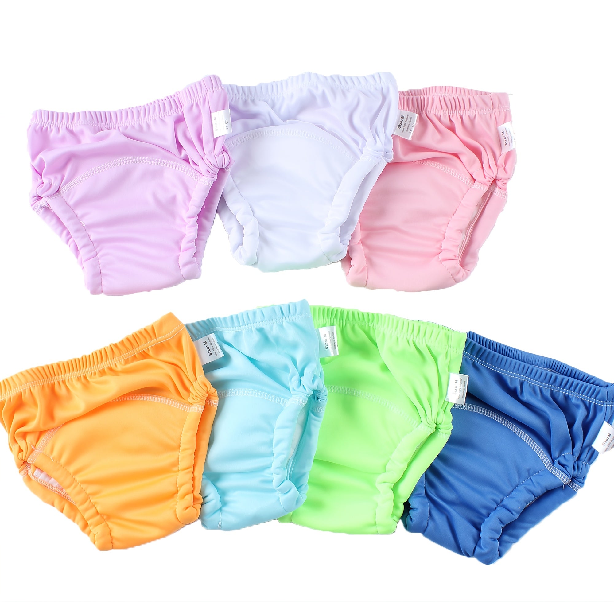 Многоразовые детские тренировочные штаны 5 штук, washable шорты для туалетного обучения для малышей из полиэфирной трикотажной ткани, непромокаемые подгузники для младенцев и малышей