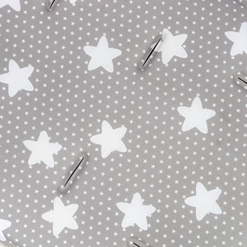 Baby Stroller Cushion for Infants and Toddlers 0-3 Breathable Polyester Light Grey Polka Dot