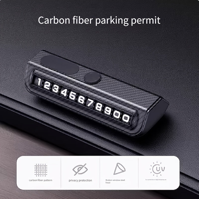 Temporary Car Parking Number Plate Holder Interior Car Accessory