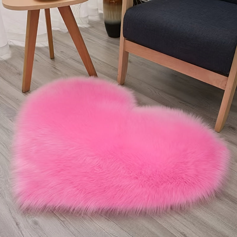 Thickened Heart-Shaped Love Carpet for Bedroom Living Room Bedside
