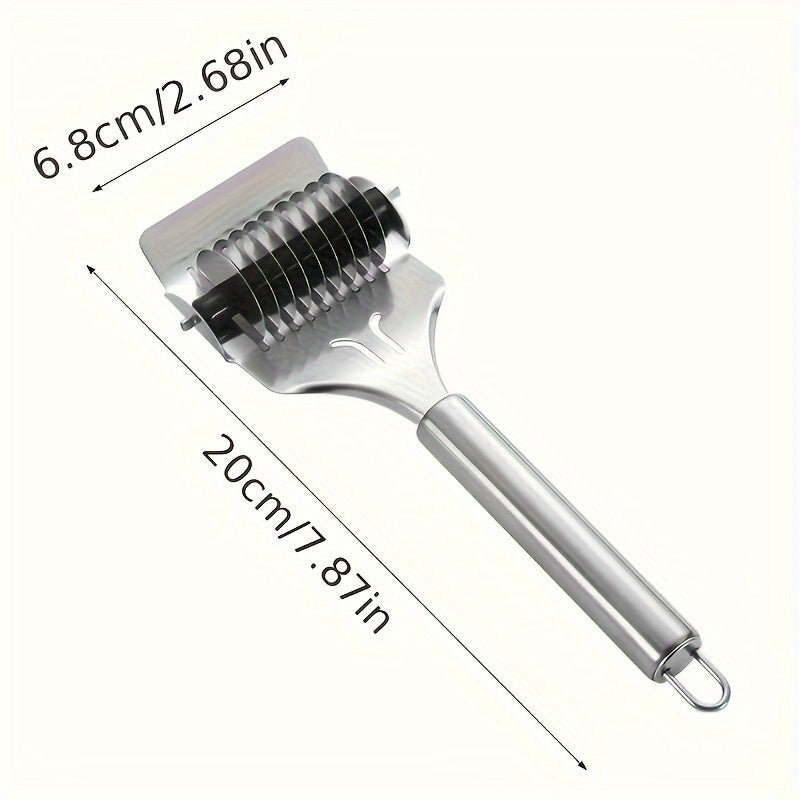 Stainless Steel Noodle Cutter Kitchen Tool Manual Roller Cutting Artifact