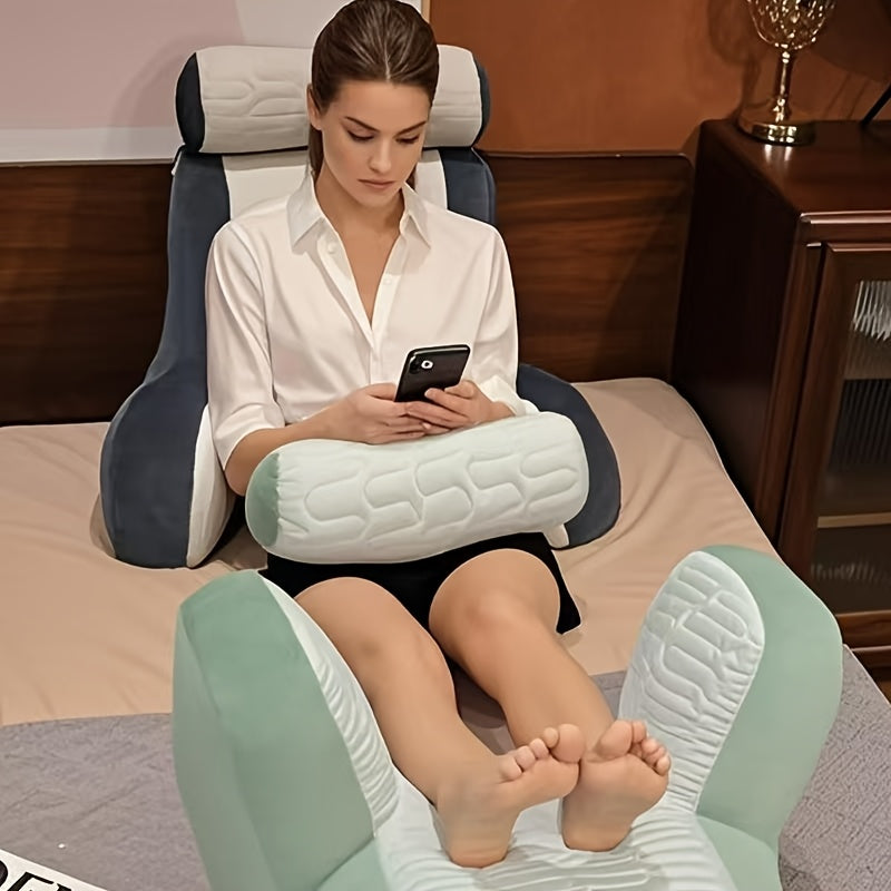 Latex Lumbar Support Pillow for Bed Sofa Home Office Enlarged Backrest