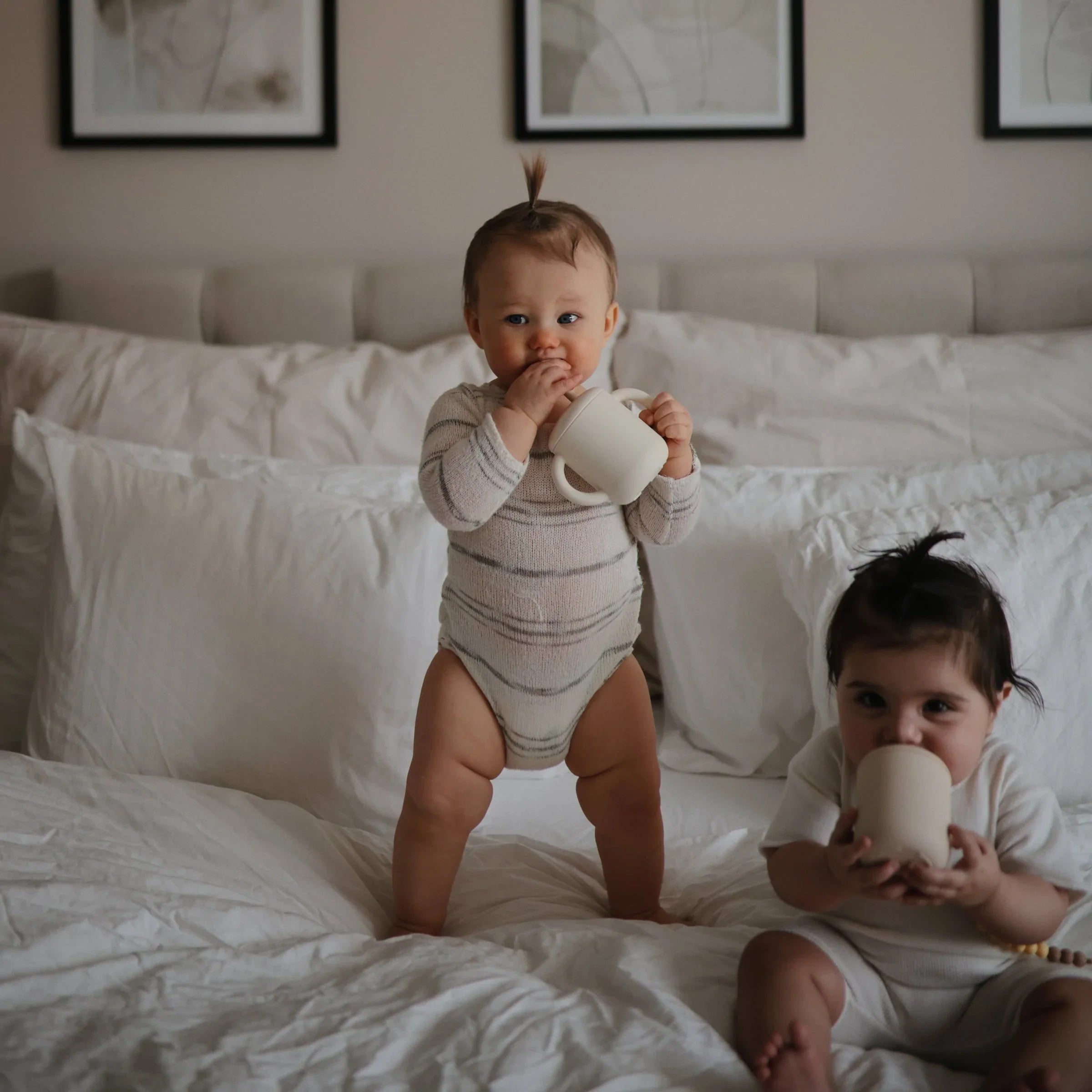 Baby Sippy Cup with Straw Spill-Proof BPA-Free Unbreakable Non-Slip Handles for Toddlers