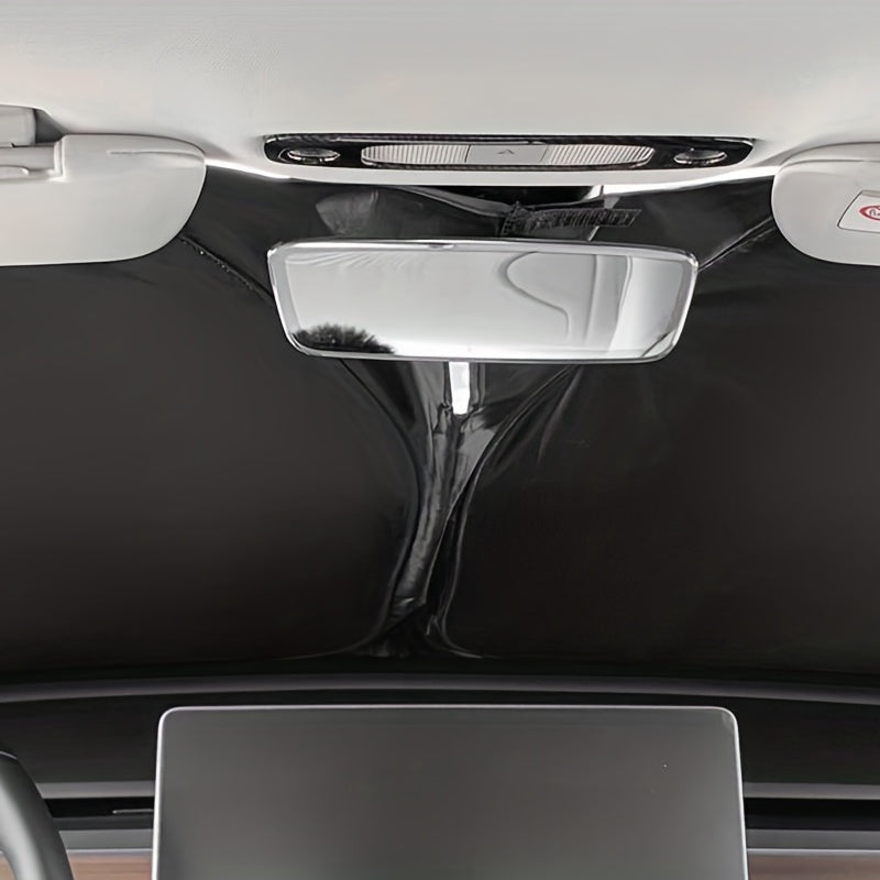 Передний солнцезащитный козырек из полиамида с рулоном, UV-защита, противотуманный для Tesla Model 3/Y