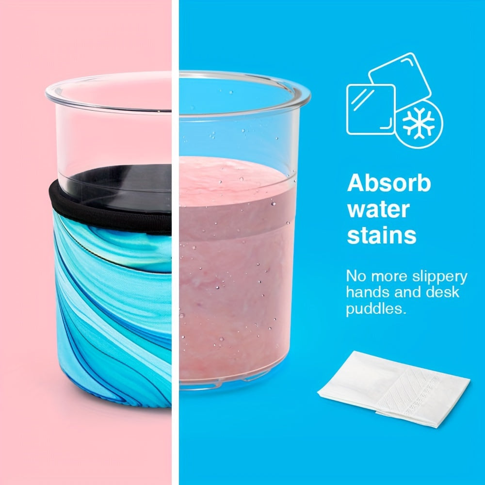 Ninja Creami uchun mo'ljallangan 4 ta Neoprene Muzqaymoq Qopqog'i to'plami - Izolyatsiyalangan va qayta ishlatiladigan qoplamalar, NC501 va NC500 seriyali Deluxe tayyorlovchilar bilan mos keladi, 24oz o'lcham - Idishlar kiritilmagan.