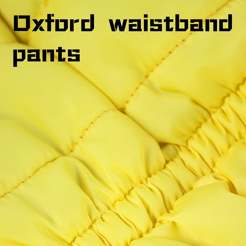 Waterproof Winter Dog Jacket for Small to Medium Breeds Yellow Hooded Insulated Coat