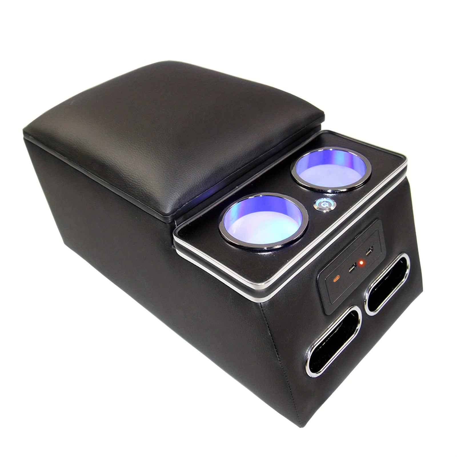 Ящик для хранения подлокотника в центре автомобиля с USB-портами и держателем для телефона