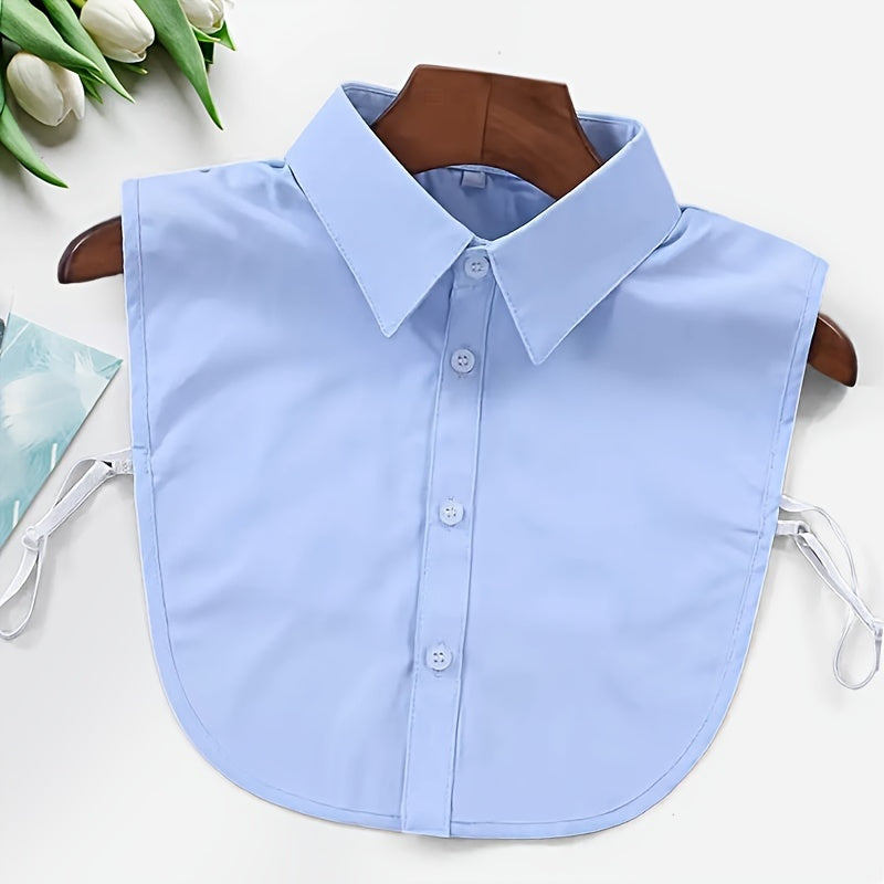 Polyester Knit Collar Attachment for Suits and Coats Stylish Gift Accessory