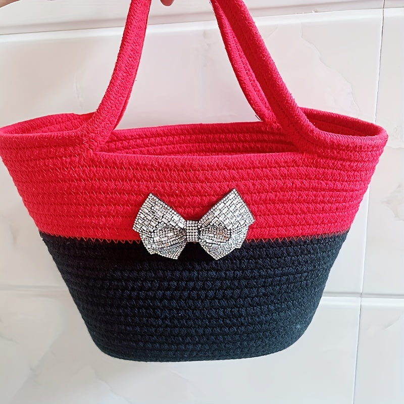 2pcs Black Polyester Bowknot Shoe Charms Removable Butterfly Knot Decorations