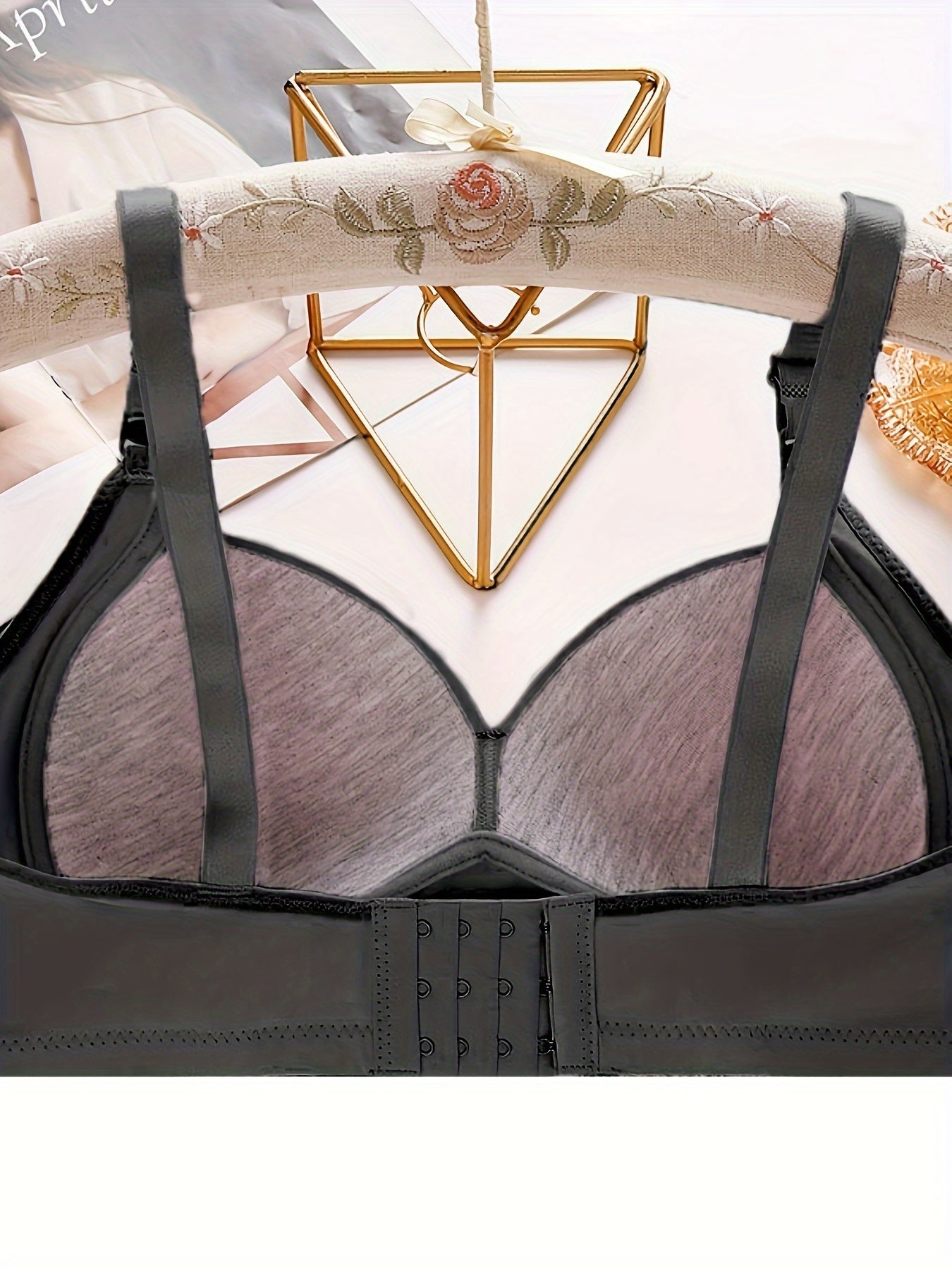 Women's Wire-Free Push-Up Maternity Bra Solid Color Stretch Polyester Elastane Seamless Comfort