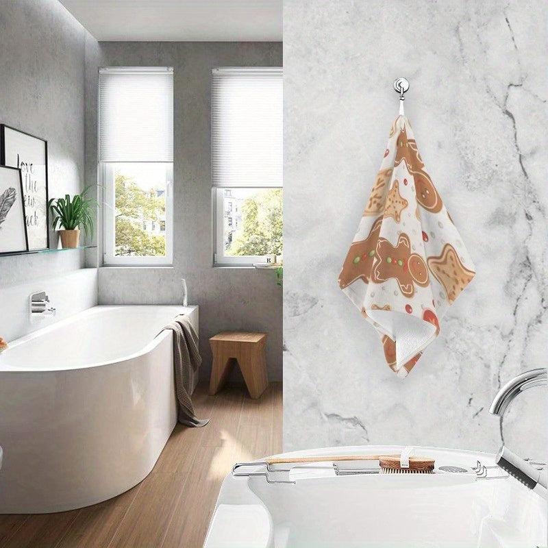 Christmas Kitchen Towel Reusable Gingerbread Man 45x66 cm for Family Dinners