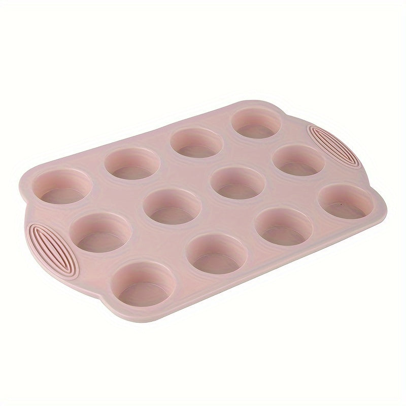 Non-Stick Silicone Muffin Pan 6/12 Cavities Food Grade Cupcake Mold Brownie Baking Pan