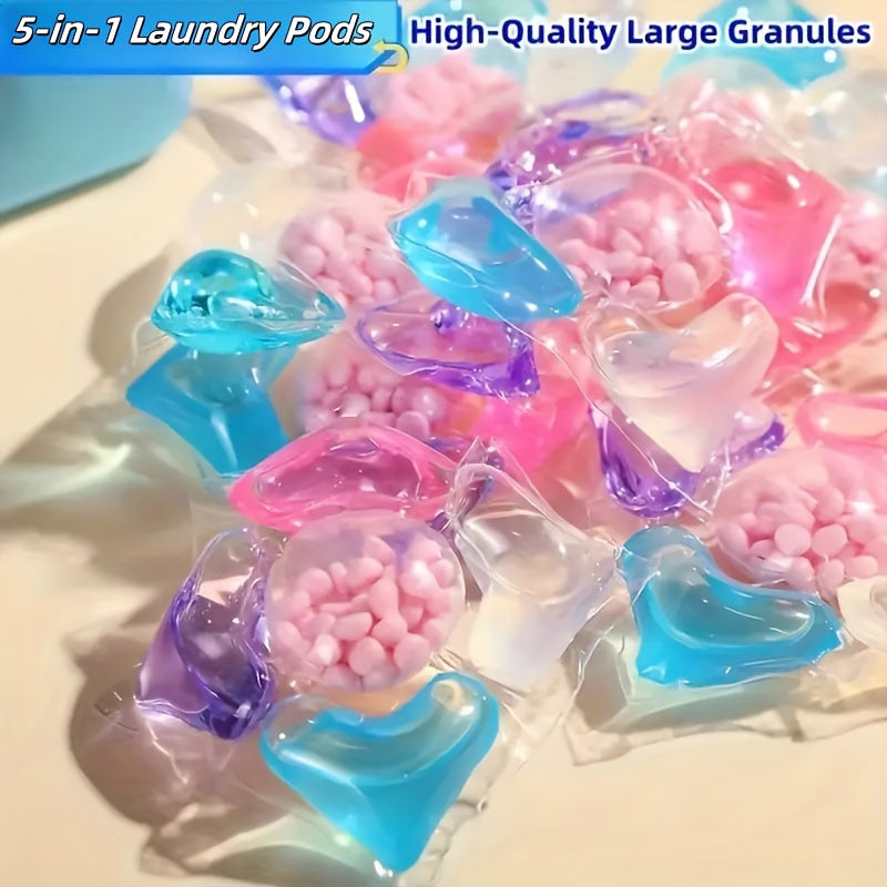 16/30/60pcs Laundry Detergent Pacs with Fresh Scent Stain Removal Softening for Home Dorm Travel
