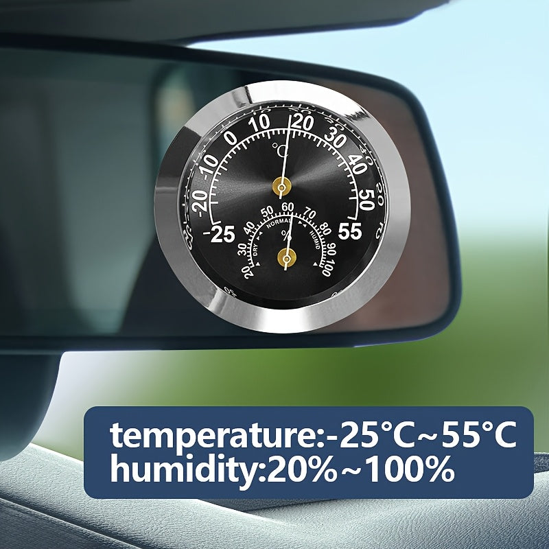 Мини-градусник 2-в-1 для автомобиля, измеритель влажности и температуры, немагнитный