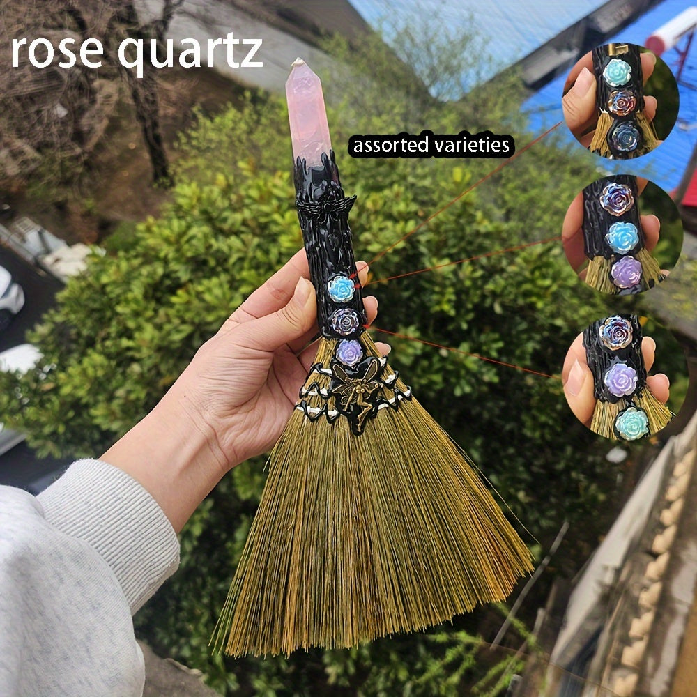 Hexagonal Natural Crystal Pillar for Home Decor and Meditation