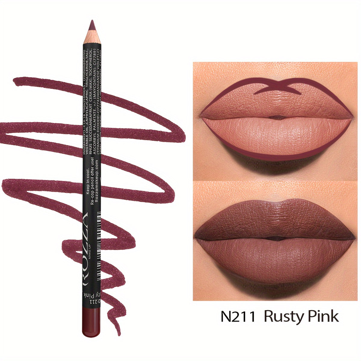 Женский матовый водостойкий карандаш для губ из бархата, стойкий, красно-коричневый